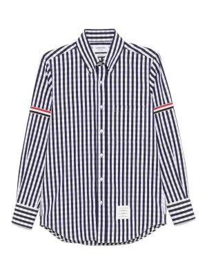 THOM BROWNE: シャツ - シャツ - ダークブルー