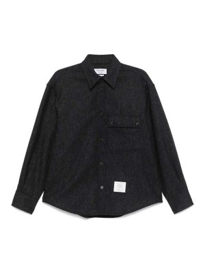 THOM BROWNE: シャツ - シャツ - ダークブルー