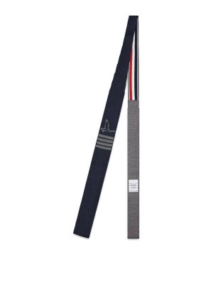 THOM BROWNE: ties & bow ties - Geese Icon Jacquard Knit Tie