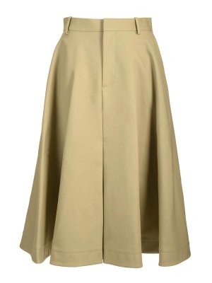 BOTTEGA VENETA: Knee length skirts & Midi - Wide Skirt With Ruffles