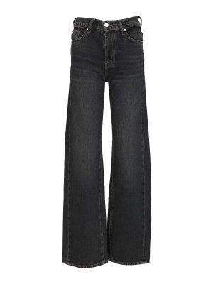 7 FOR ALL MANKIND: Jeans Rectos - Tess Trouser Stormwave - Azul