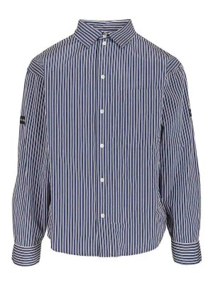 BALENCIAGA: shirts - Oversized Striped Shirt