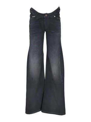 BALENCIAGA: ベルボトムジーンズ - フレアジーンズ - ブルー