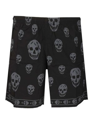 ALEXANDER MCQUEEN: Swim shorts & swimming trunks - Swim Shorts With Skull Motif