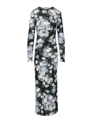 STELLA McCARTNEY: crew necks - Bunch Of Roses Long Dress