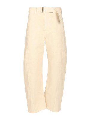 LEMAIRE: カジュアルトラウザー - カジュアルパンツ - 白