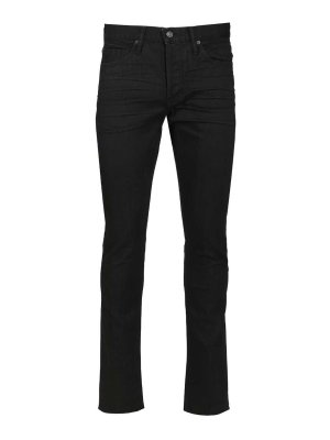 TOM FORD: Jeans Rectos - Vaqueros Rectos - Negro