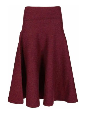 Alaïa: Jeans acampanados - Jeans Acampanados - Rojo Oscuro