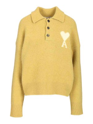 AMI PARIS: ポロシャツ - ポロシャツ - イエロー