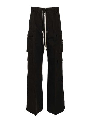 DRKSHDW: casual trousers - Double Cargo Jumbo Belas Trousers
