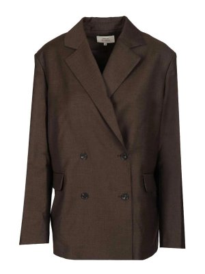 LOULOU STUDIO: blazers - Donau Double-Breasted Blazer