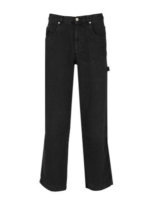 ISABEL MARANT: Jeans Rectos - Vaqueros Rectos - Negro