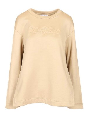 Max Mara: Sudaderas y suéteres - Sudadera - Beis