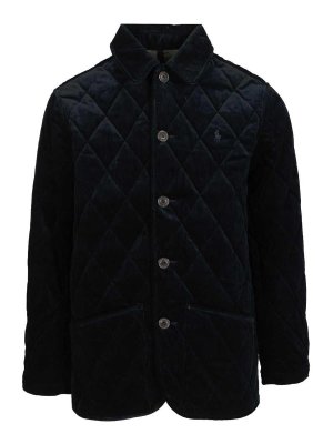 POLO RALPH LAUREN: Lange Daunenmäntel - Daunenmantel - Blau