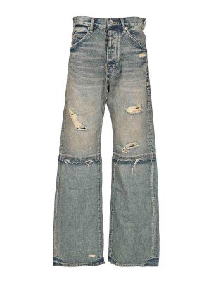 PURPLE BRAND: straight leg jeans - Baggy Fit Jeans