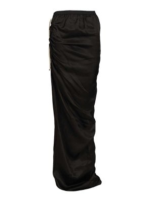 RICK OWENS: Knee length skirts & Midi - Edfu Skirt In Cupro