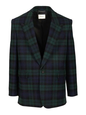 SAINT LAURENT: casual jackets - Tartan Jacket