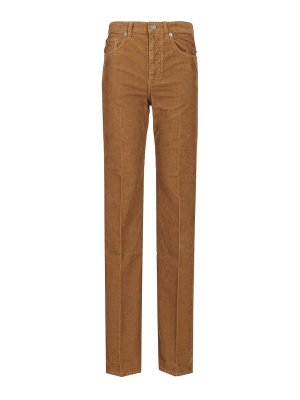 SAINT LAURENT: casual trousers - Clyde Velvet Trousers