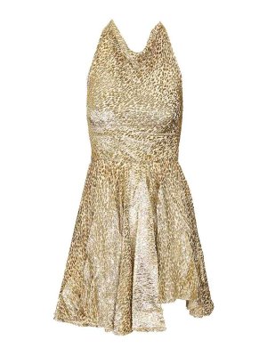 Self Portrait: Vestidos cortos - Vestido Corto - Dorado