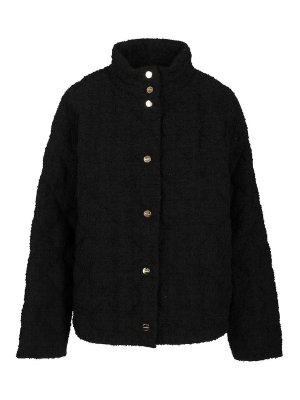 MAX MARA STUDIO: padded jackets - Down Jacket In A Wool And Cotton Boucl