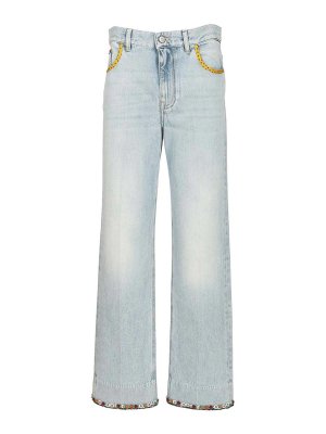 VALENTINO GARAVANI: Jeans Rectos - Vaqueros Rectos - Azul