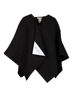 Max Mara: Stoles & Shawls - Asymmetrical Poncho