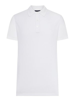 FAY: polo shirts - Cotton Piquet Polo Shirt