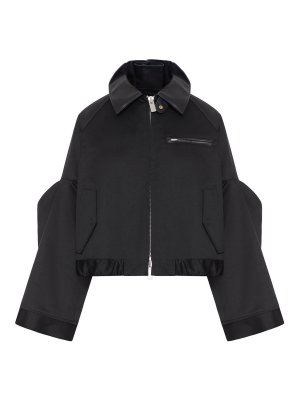 Sacai: pantaloni casual - Giacca chino in cotone