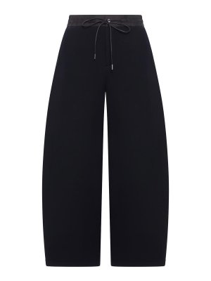 Sacai: pantaloni casual - Pantaloni a palloncino in misto cotone