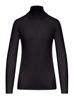 Max Mara: Cuellos altos y polos - Suéter Con Cuello Alto - Negro