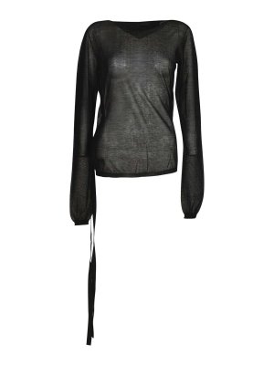 ANN DEMEULEMEESTER: Robes courtes - Robe Courte - Noir