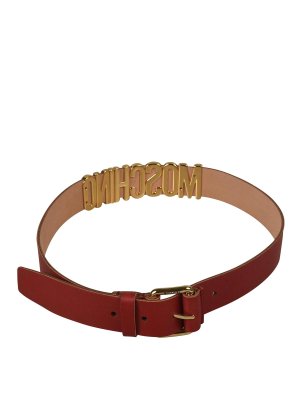 MOSCHINO: Cinturones - Cinturón - Rojo