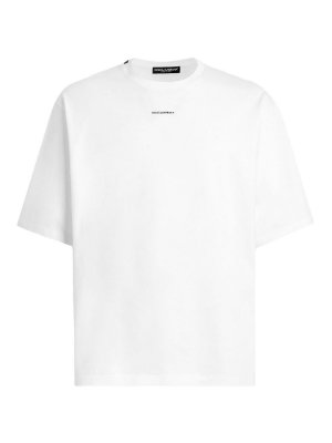 DOLCE & GABBANA: t-shirts - White cotton T-shirt