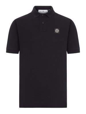 STONE ISLAND: Poloshirts - Poloshirt - Schwarz