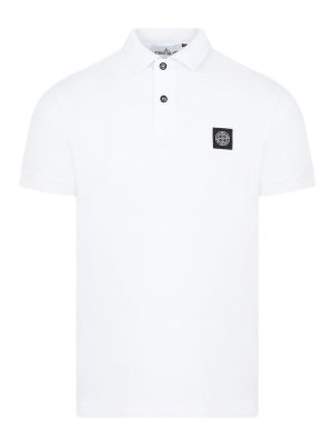 STONE ISLAND: polo shirts - Cotton piqué polo shirt