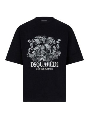 DSQUARED2: t-shirts - Short-sleeved cotton T-shirt