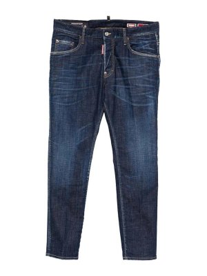 DSQUARED2: straight leg jeans - Fabric accessory