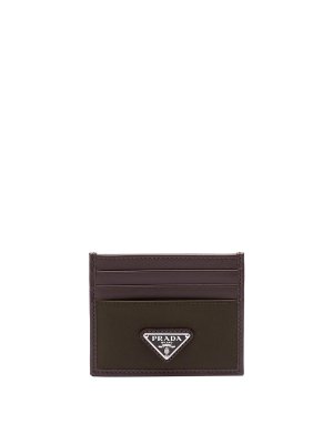 PRADA: wallets & purses - Re-Nylon And Leather Card Holder