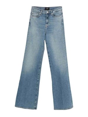7 FOR ALL MANKIND: Jeans Rectos - Vaqueros Rectos - Lavado Oscuro