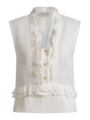 ALBERTA FERRETTI: Top e canotte - Top in lino
