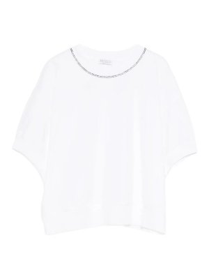BRUNELLO CUCINELLI: T-shirts - T-Shirt - Weiß