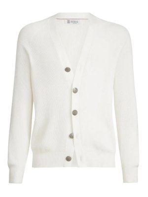 BRUNELLO CUCINELLI: Cardigans - Cardigan - Blanc