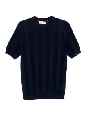 BRUNELLO CUCINELLI: クルーネック - クルーネック - ブルー