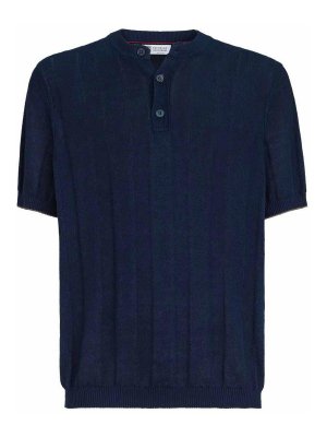 BRUNELLO CUCINELLI: Camisetas - Camiseta - Azul