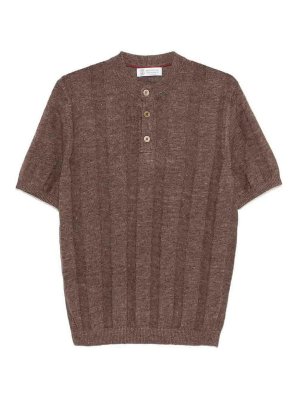 BRUNELLO CUCINELLI: Camisetas - Camiseta - Marrón
