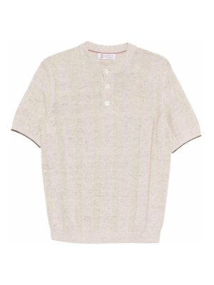 BRUNELLO CUCINELLI: Camisetas - Camiseta - Beis