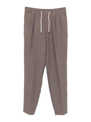 BRUNELLO CUCINELLI: casual trousers - Leisure Fit Pants With Drawstring
