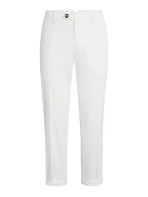 BRUNELLO CUCINELLI: Pantalones casual - Pantalón Casual - Crema
