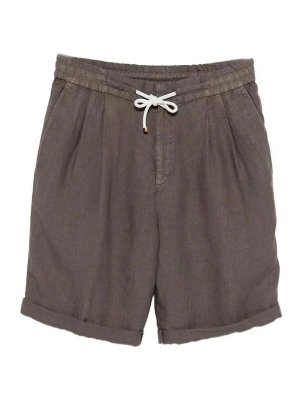 BRUNELLO CUCINELLI: Trousers Shorts - Bermuda Shorts With Drawstring