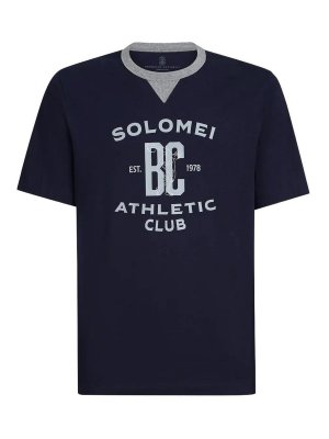 BRUNELLO CUCINELLI: Tシャツ - Tシャツ - ブルー